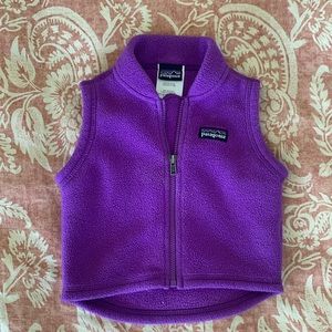 Baby Patagonia fleece vest